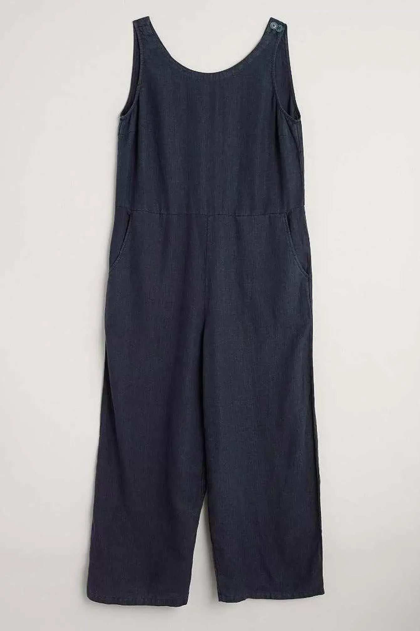 Seasalt Cornwall Trousers & Shorts<Salt Air Linen Jumpsuit Maritime