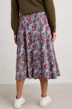 Seasalt Cornwall Skirts<Script Editor Midi Skirt Dense Floral Squall