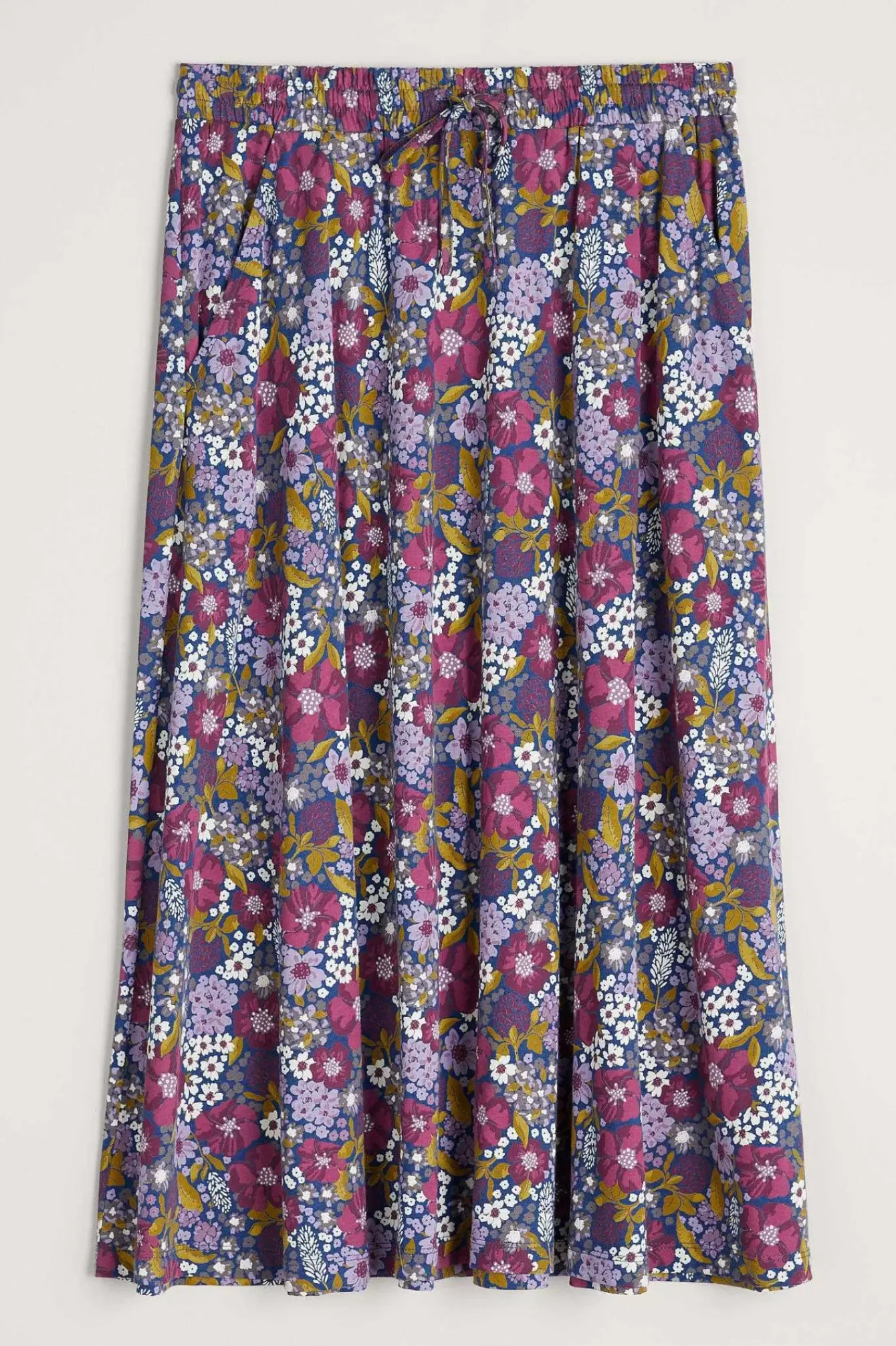 Seasalt Cornwall Skirts<Script Editor Midi Skirt Dense Floral Squall
