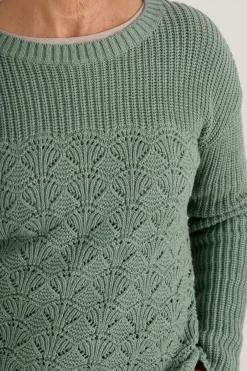 Seasalt Cornwall Knitwear<Sea Bird Organic Cotton Jumper Rosemary