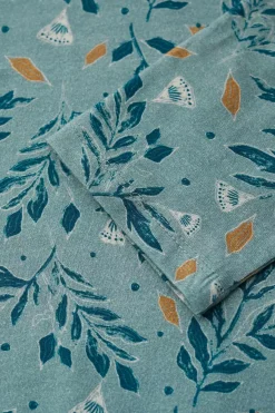 Seasalt Cornwall Tunics<Sea Cruise V-Neck Tunic (Gots) Glazed Foliage Sea Holly