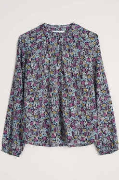 Seasalt Cornwall Tops<Sea Flow Printed Top Floral Moor Maritime