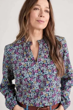 Seasalt Cornwall Tops<Sea Flow Printed Top Floral Moor Maritime