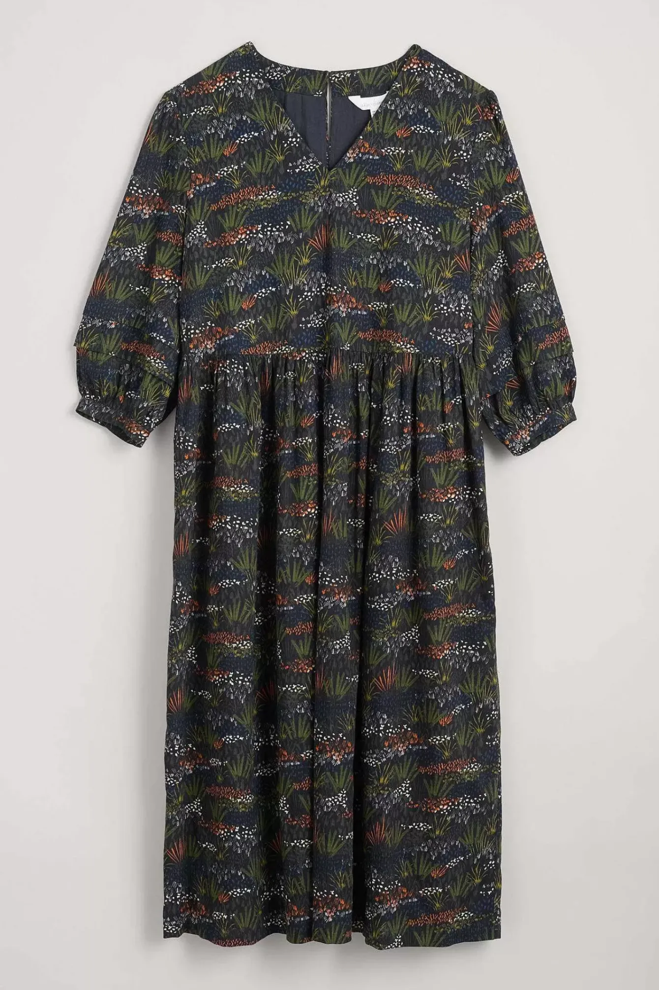Seasalt Cornwall Dresses<Sea Line Midi Dress Moor Meadow Onyx