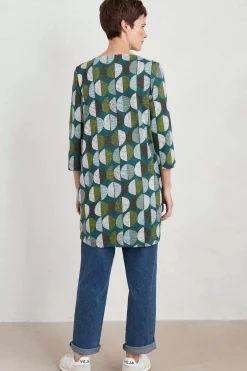 Seasalt Cornwall Tunics<Shore Foraging Printed Tunic (Gots) Circle Markings Seaway