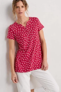 Seasalt Cornwall Tops<Short-Sleeved Risso Top Seadance Ditsy Rudder