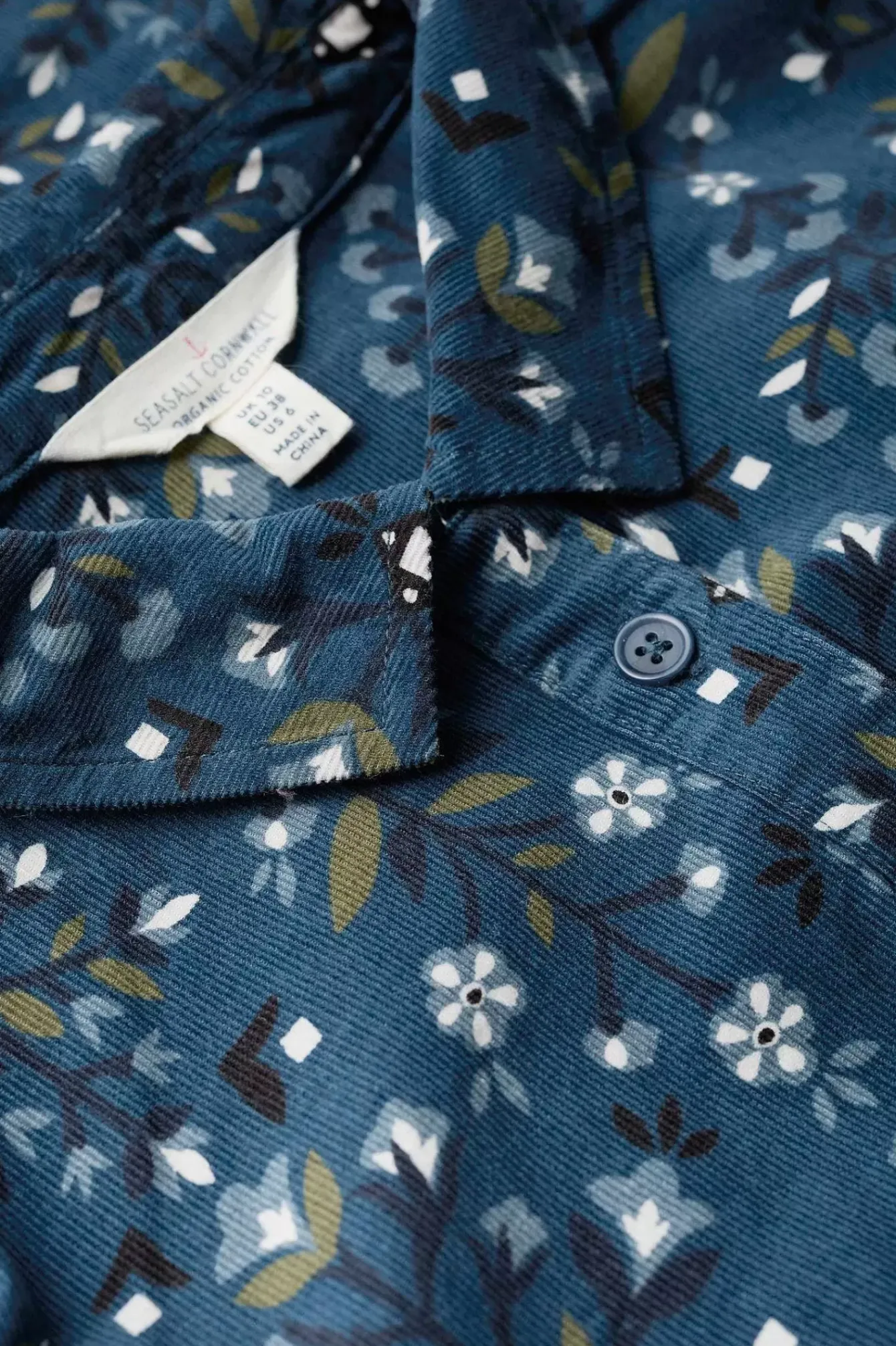 Seasalt Cornwall Tunics<Sky Sketch Needlecord Tunic Floral Blanket Dark Lugger