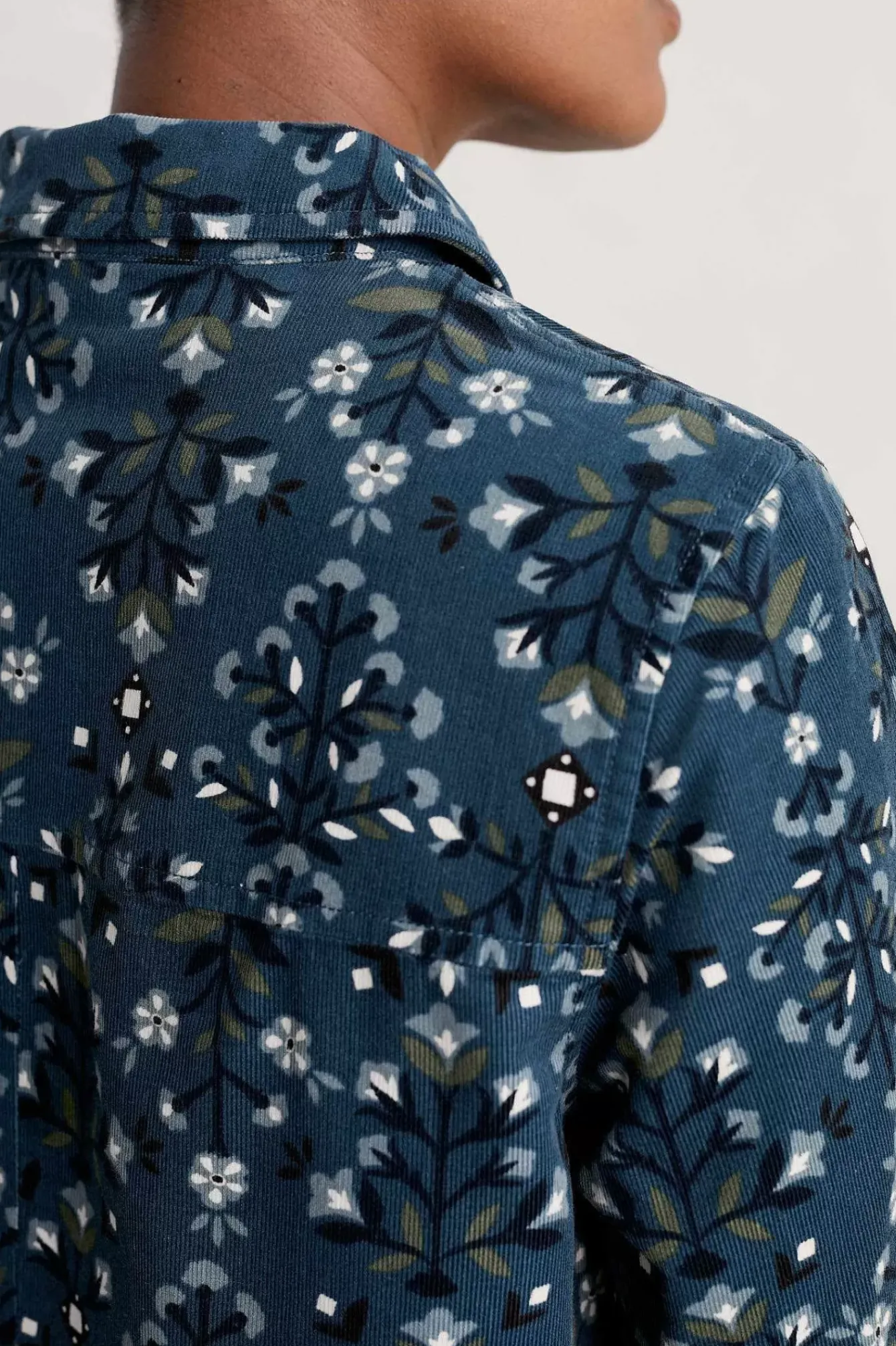 Seasalt Cornwall Tunics<Sky Sketch Needlecord Tunic Floral Blanket Dark Lugger