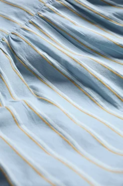 Seasalt Cornwall Tops<Spiral Flight Striped Shirt (Gots) Cornflower Blue Fog