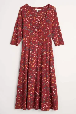 Seasalt Cornwall Dresses<St Martin Jersey Midi Dress Meadow Bloom Jam