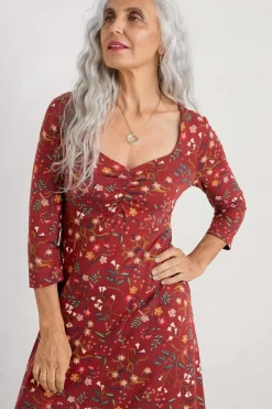 Seasalt Cornwall Dresses<St Martin Jersey Midi Dress Meadow Bloom Jam