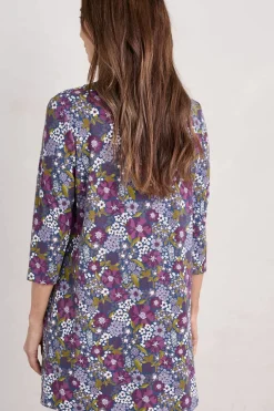 Seasalt Cornwall Tunics<Star Dance Jersey Tunic Dense Floral Squall