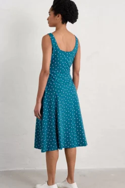 Seasalt Cornwall Dresses<Sun Gleam Jersey Midi Dress Little Sponge Spot Mast