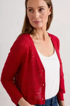 Seasalt Cornwall Knitwear<Sweet Day Cotton Cardigan Rudder