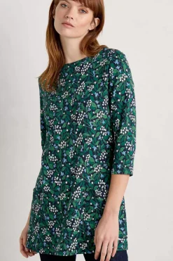 Seasalt Cornwall Tunics<Tall Waves Jersey Tunic Flower Meadow Maritime