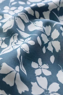 Seasalt Cornwall Skirts<Temple Printed Satin Midi Skirt Anemone Vintage Pool