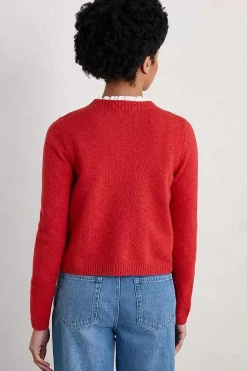 Seasalt Cornwall Knitwear<Tern Tide Cardigan Tomato