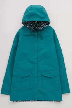 Seasalt Cornwall Coats & Jackets<The Reversible Waterproof Raincoat Rain Showers Maritime Chalk