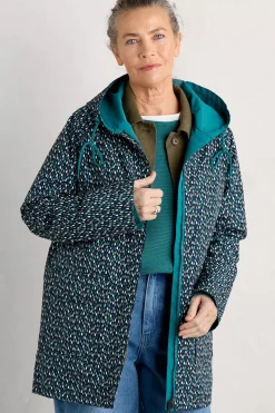 Seasalt Cornwall Coats & Jackets<The Reversible Waterproof Raincoat Rain Showers Maritime Chalk
