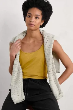 Seasalt Cornwall Tops<Tidal Drift Jersey Vest Pear