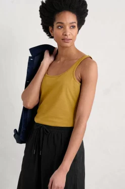 Seasalt Cornwall Tops<Tidal Drift Jersey Vest Pear