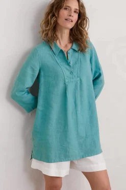 Seasalt Cornwall Tunics<Tide Clock 3/4 Sleeve Tunic Tidepool