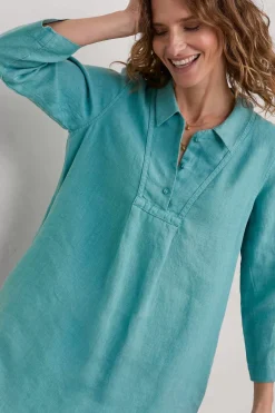 Seasalt Cornwall Tunics<Tide Clock 3/4 Sleeve Tunic Tidepool