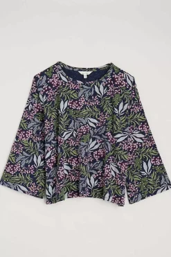 Seasalt Cornwall Nightwear<Tree Shadow Jersey Pyjamas Riverbed Floral Maritime