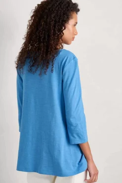 Seasalt Cornwall Tops<Tregonning 3/4 Sleeve Top Clear Sky