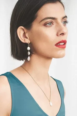 Seasalt Cornwall Jewellery<Valency Freshwater Pearl Drop Earrings Arthek Mix