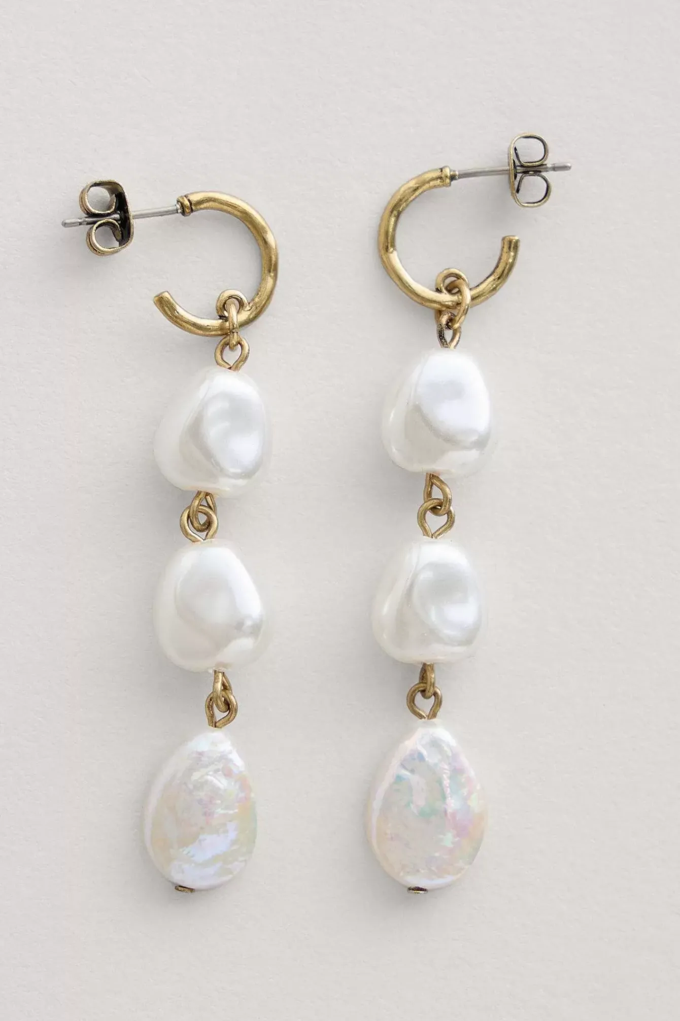 Seasalt Cornwall Jewellery<Valency Freshwater Pearl Drop Earrings Arthek Mix