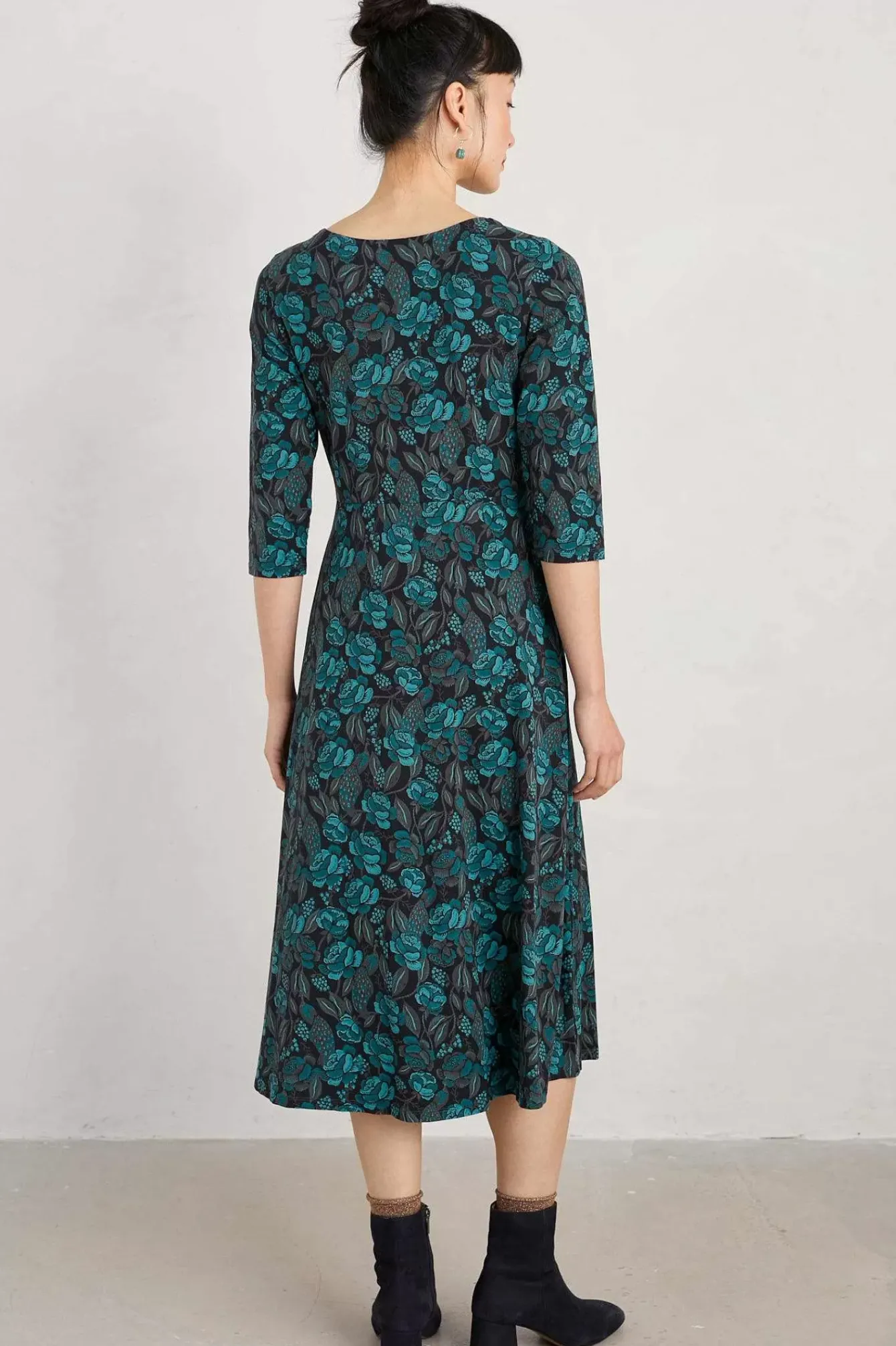 Seasalt Cornwall Dresses<Veronica Midi Dress (Gots) Tapestry Bloom Loch