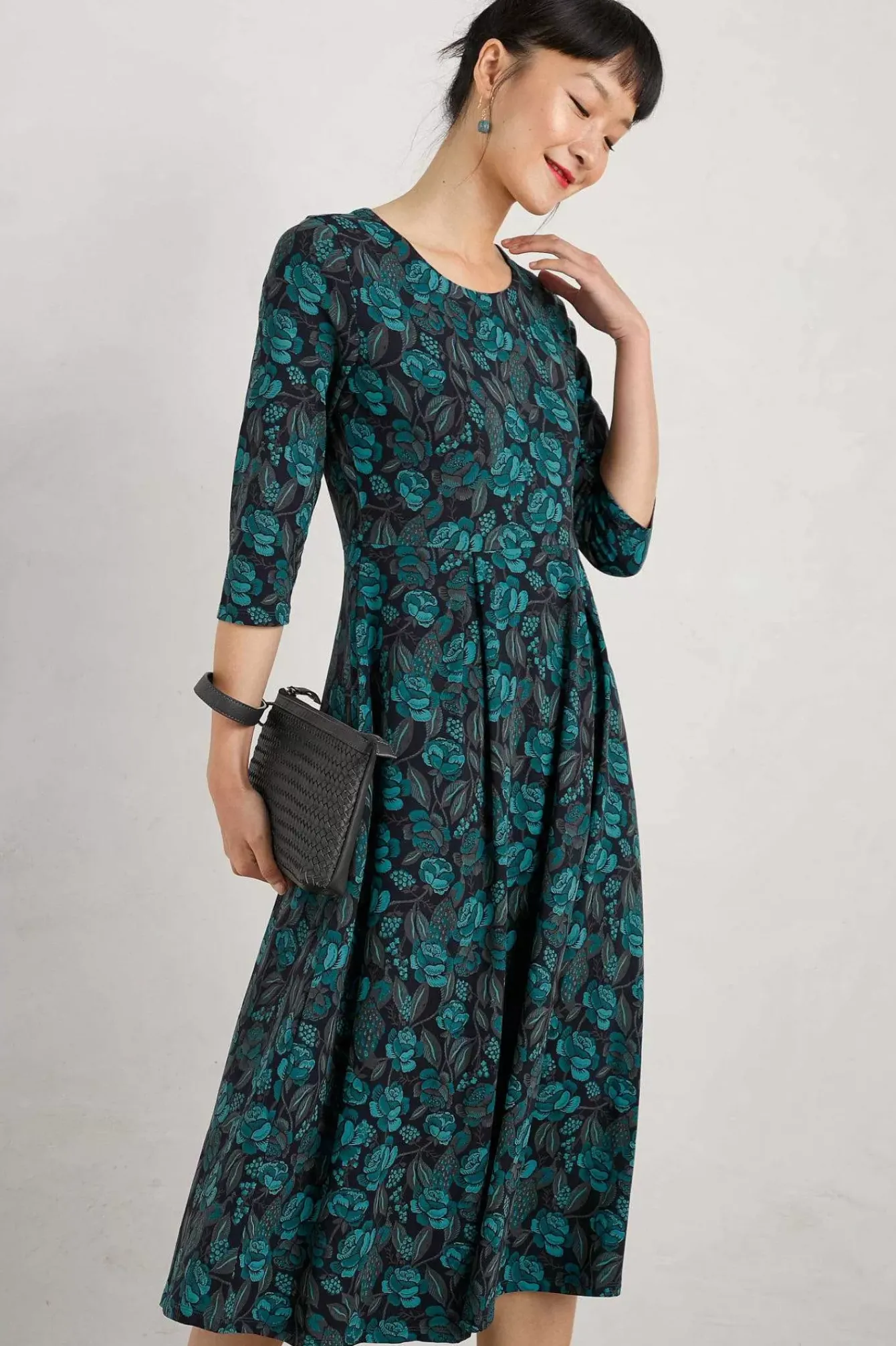 Seasalt Cornwall Dresses<Veronica Midi Dress (Gots) Tapestry Bloom Loch