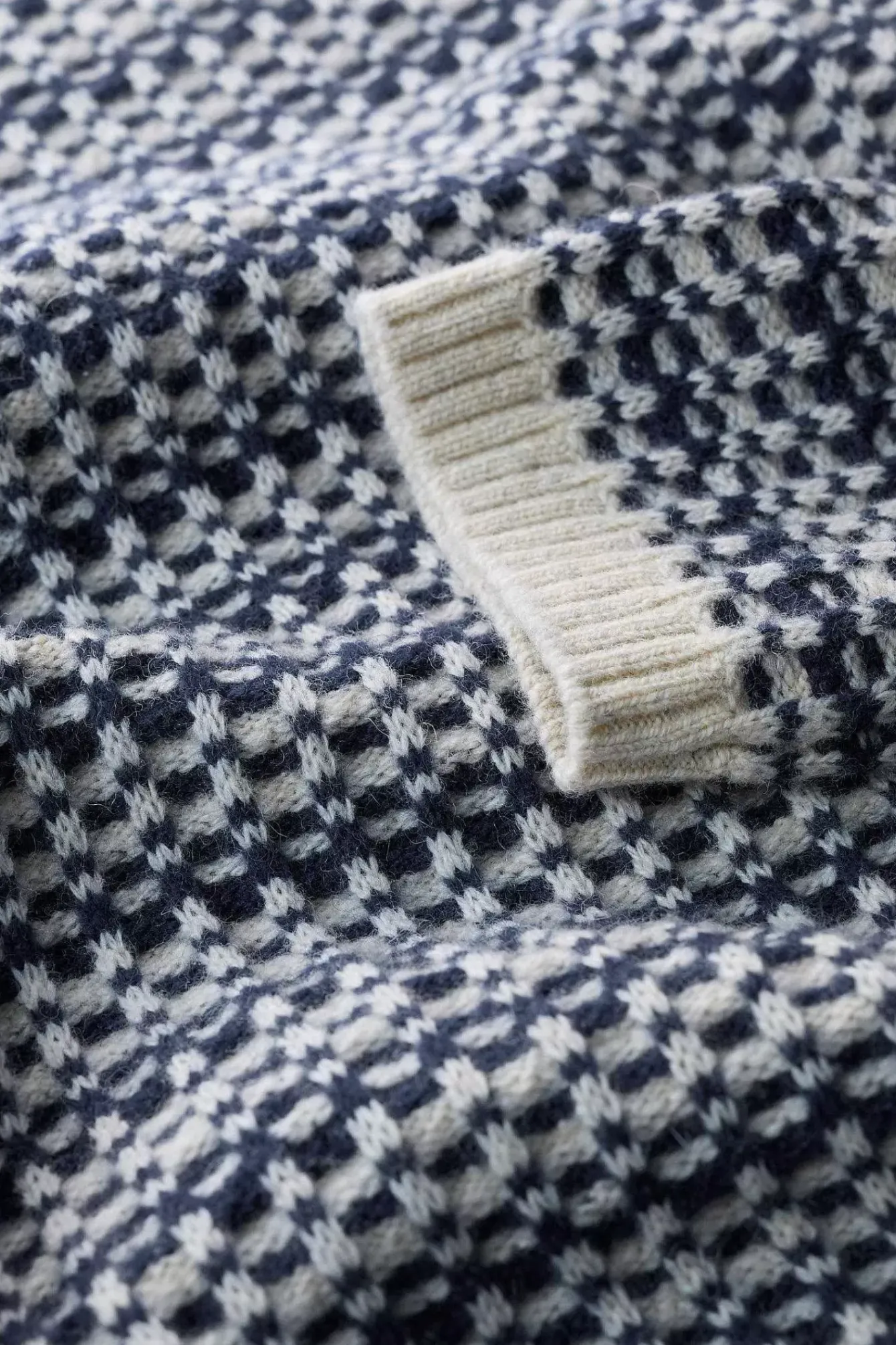 Seasalt Cornwall Knitwear<Wall Penny Jumper Maze Marine Aran