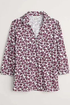 Seasalt Cornwall Tops<Wavecrest Jersey Shirt (Gots) Field Flower Chalk