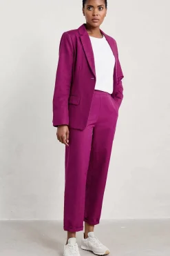Seasalt Cornwall Trousers & Shorts<Westlin Straight Leg Suit Trousers Cassis