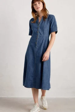Seasalt Cornwall Dresses<Wightwick Midi Dress Mid Indigo Wash