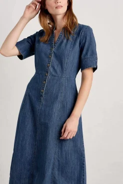 Seasalt Cornwall Dresses<Wightwick Midi Dress Mid Indigo Wash