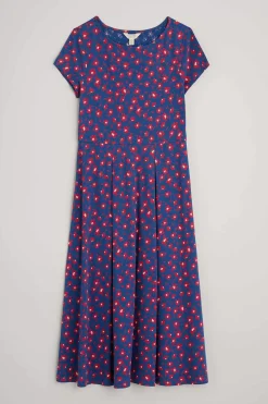 Seasalt Cornwall Dresses<Wild Bouquet Jersey Dress Looping Floral Dark Voyage