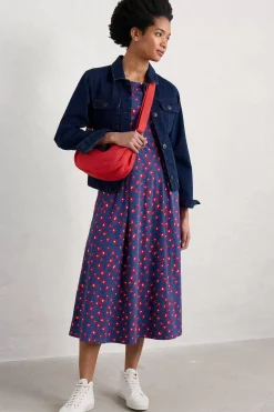 Seasalt Cornwall Dresses<Wild Bouquet Jersey Dress Looping Floral Dark Voyage
