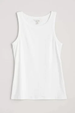Seasalt Cornwall Tops<Wild Plain Organic Cotton Racerback Vest (Gots) Salt