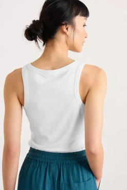 Seasalt Cornwall Tops<Wild Plain Organic Cotton Racerback Vest (Gots) Salt