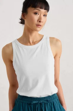 Seasalt Cornwall Tops<Wild Plain Organic Cotton Racerback Vest (Gots) Salt