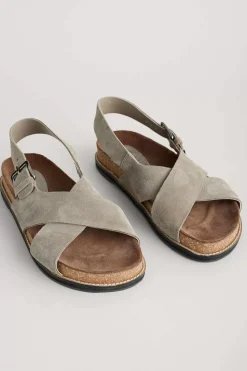 Seasalt Cornwall Sandals<Wilder Shores Crossover Leather Sandals Fawn