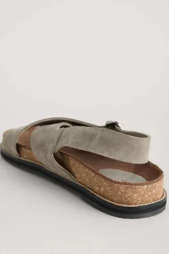 Seasalt Cornwall Sandals<Wilder Shores Crossover Leather Sandals Fawn