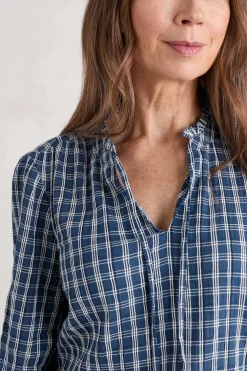 Seasalt Cornwall Tops<Winnard 3/4 Sleeve Top (Gots) Betony Squall
