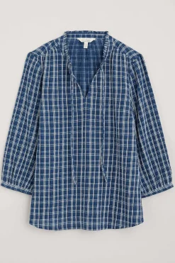 Seasalt Cornwall Tops<Winnard 3/4 Sleeve Top (Gots) Betony Squall