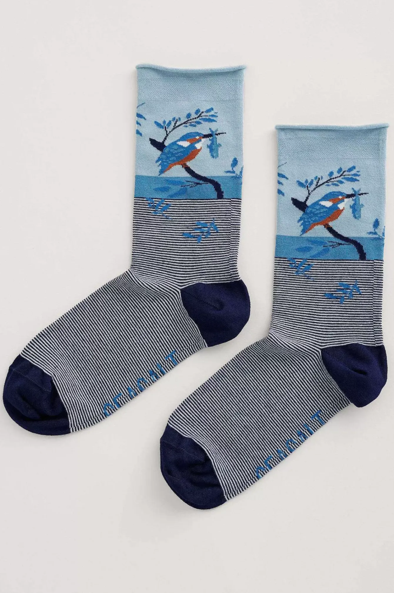 Seasalt Cornwall Socks & Tights<Women's Arty Socks Salt Marsh Maritime