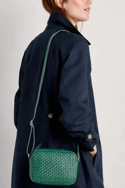 Seasalt Cornwall Bags<Woven Sea Fan Leather Cross-Body Bag Copse