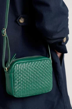 Seasalt Cornwall Bags<Woven Sea Fan Leather Cross-Body Bag Copse